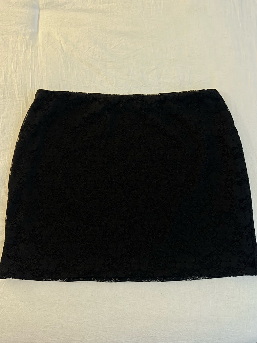 Princess Polly Black Lace Super Mini Skirt SIZE 6